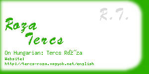 roza tercs business card